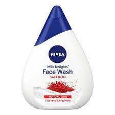 NIVEA Face Wash Milk Delights Precious Saffron for Normal Skin (50ml)