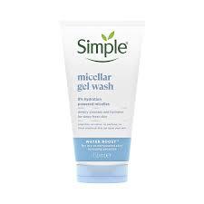 Simple Water Boost Micellar Facial Gel Wash (150ml)