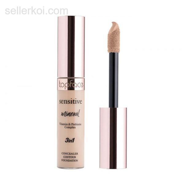 Topface Sensitive Mineral 3 in 1 Concealer Contour Foundation Natural 003 (12ml)