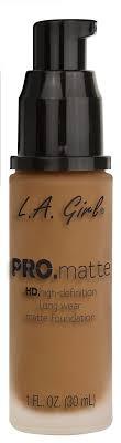 L. A. Girl Pro Matte Foundation Caramel GLM681 (30ml)