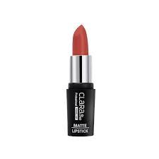 Claraline Professional Make-Up HD Effect Matte Lipstick, 445 Hot Peach (4.2gm)