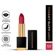 Manish Malhotra Soft Matte Lipstick - Velvet Wine (4gm)
