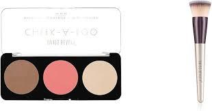 Swiss Beauty CHEEK-A-BOO 3-in-1 Face Palette BLUSHER|CONTOUR|HIGHLIGHTER - Swiss Beauty CHEEK (8gm)