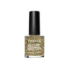 Farmasi Nail Color Glitter 2 Golden Rain (11ml)
