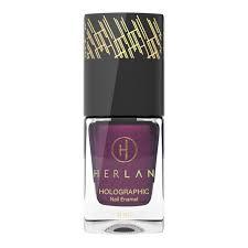 Herlan Holographic Nail Enamel - Purple Hearts (11ml)