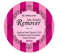NICKA K Absolute Nail Polish Remover Peach AR02 32 Pads