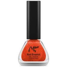 Nicka K Nail Enamel with hardeners Orange Glitter 77 (15ml)