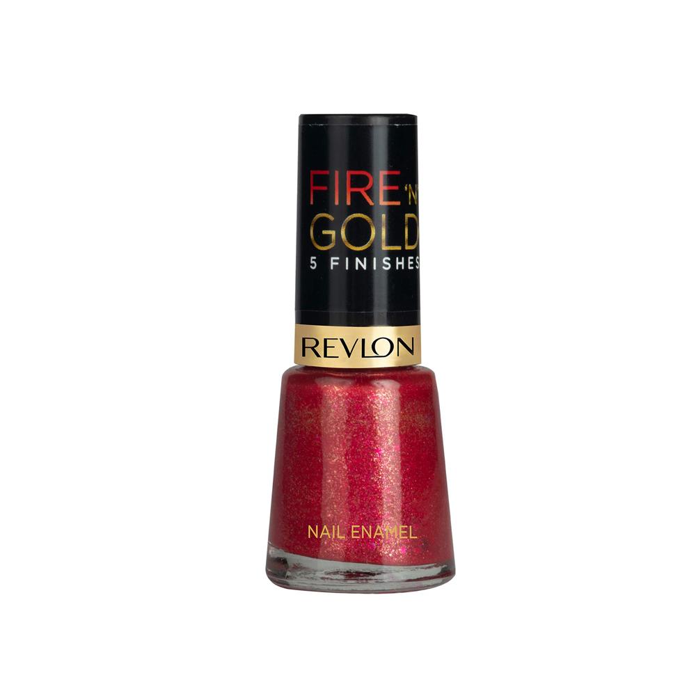 Revlon Fire N Gold Nail Enamel - Red Grains (8ml)