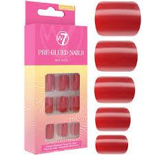 W7 False Nails Pre-Glued Nails – Hot Date ()