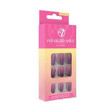W7 False Nails Pre-Glued Nails – On Strike ()