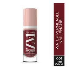 Zayn   Myza Breathable Nail Enamel Red Velvet (6ml)