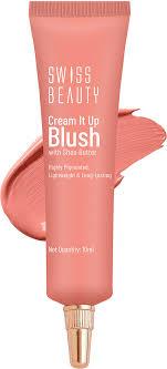 Swiss Beauty Cream It Up Blush with Shea Butter - Cheeky Peach Shade-03 (10ml)