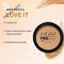 L.A Girl Pro Face Matte Pressed Powder Medium Beige GPP609 (7gm)