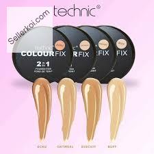 Technic Colour Fix 2 IN 1 Pressed Powder & Cream Foundation Buff (12gm)