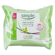Simple Kind To Skin Facial Wipes 25 wipes