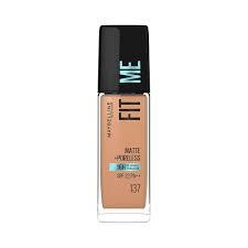 Maybelline Fit Me Matte +Poreless Liquid Foundation - 137 (30ml)
