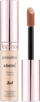 Topface Sensitive Mineral 3 in 1 Concealer Contour Foundation Rose Beige 002 (12ml)