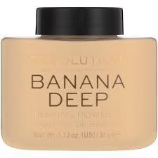Makeup Revolution Loose Baking Powder (Banana Deep)  (32gm)