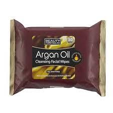 Beauty Formulas Argan Oil Cleansing Facial Wipes
